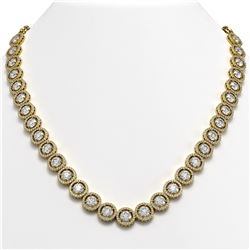 35.32 ctw Diamond Necklace 18K Yellow Gold - REF-4132R4K - SKU:42670