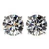 Image 1 : 4.04 ctw H-I Diamond Stud Earrings 10K White Gold - REF-1237W5H - SKU:36708