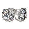 Image 3 : 4.04 ctw H-I Diamond Stud Earrings 10K White Gold - REF-1237W5H - SKU:36708