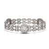 Image 1 : 15.7 ctw Cushion & Oval Diamond Bracelet 18K White Gold - REF-2522K2W - SKU:46206