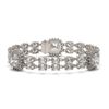 Image 2 : 15.7 ctw Cushion & Oval Diamond Bracelet 18K White Gold - REF-2522K2W - SKU:46206