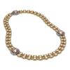 Image 2 : 66.8 ctw Morganite & Diamond Necklace 14K Yellow Gold - REF-998M5F - SKU:44809