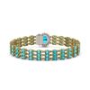 Image 3 : 27.33 ctw Swiss Topaz & Diamond Bracelet 14K Yellow Gold - REF-176A2V - SKU:45856