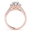 Image 2 : 2 ctw VS/SI Diamond Halo Ring 18K Rose Gold - REF-307H6M - SKU:26288