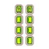Image 1 : 17.81 ctw Peridot & Diamond Halo Earrings 10K Rose Gold - REF-220A7V - SKU:41598