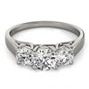 Image 1 : 1.30 ctw VS/SI Diamond 3 Stone Ring 18K White Gold - REF-190Y9X - SKU:28053
