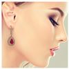 Image 3 : 10.15 ctw Ruby & Diamond Earrings 14K Rose Gold - REF-279N3A - SKU:43149