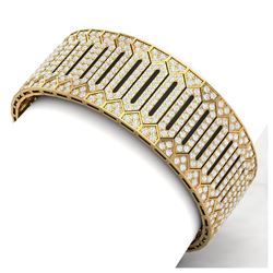 23 ctw VS/SI Diamond 8 Inch Bracelet 18K Yellow Gold - REF-1410N2A - SKU:40057