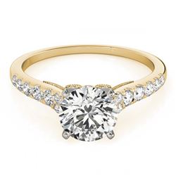 0.92 ctw VS/SI Diamond Ring 18K Yellow Gold - REF-94H6M - SKU:27497