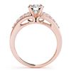 Image 2 : 1.15 ctw VS/SI Diamond Ring 18K Rose Gold - REF-156V2Y - SKU:27607