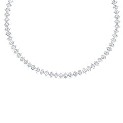45 ctw SI/I Diamond Necklace 18K White Gold - REF-5700A2V - SKU:39995