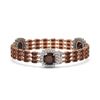 Image 2 : 33.85 ctw Garnet & Diamond Bracelet 14K Rose Gold - REF-345N5A - SKU:45354