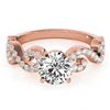 Image 1 : 0.90 ctw VS/SI Diamond Ring 18K Rose Gold - REF-100Y9X - SKU:27853