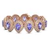 Image 1 : 50.04 ctw Tanzanite & Diamond Bracelet 14K Rose Gold - REF-2096K7W - SKU:43263