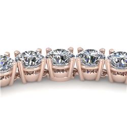 30 ctw SI Diamond Necklace 18K Rose Gold - REF-4815Y2X - SKU:32477