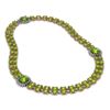 Image 2 : 68.47 ctw Peridot & Diamond Necklace 14K Rose Gold - REF-626H2M - SKU:44823