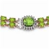 Image 3 : 68.47 ctw Peridot & Diamond Necklace 14K Rose Gold - REF-626H2M - SKU:44823