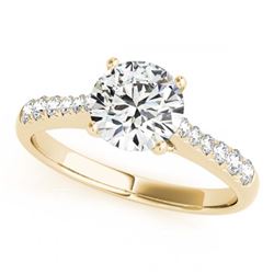 1 ctw VS/SI Diamond Ring 18K Yellow Gold - REF-141F8N - SKU:27431