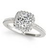 Image 1 : 1.25 ctw VS/SI Diamond Halo Ring 18K White Gold - REF-265M9F - SKU:26602
