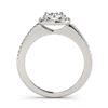 Image 2 : 1.25 ctw VS/SI Diamond Halo Ring 18K White Gold - REF-265M9F - SKU:26602