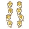 Image 1 : 14.63 ctw Canary Citrine & VS Diamond Earrings 18K Yellow Gold - REF-281Y8X - SKU:39464