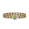 Image 1 : 25.96 ctw Tourmaline & Diamond Bracelet 14K Rose Gold - REF-288A2V - SKU:45786