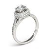 Image 3 : 1.60 ctw VS/SI Diamond Halo Ring 18K White Gold - REF-293M2F - SKU:26826