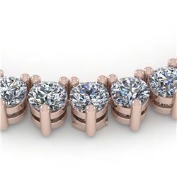 45 ctw 3 Prong SI Diamond Necklace 14K Rose Gold - REF-6395V5Y - SKU:35636