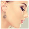 Image 3 : 11.6 ctw Morganite & Diamond Earrings 14K Rose Gold - REF-393N3A - SKU:43974