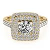 Image 1 : 2.05 ctw VS/SI Diamond Halo Ring 18K Yellow Gold - REF-335N9A - SKU:27104