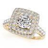Image 2 : 2.05 ctw VS/SI Diamond Halo Ring 18K Yellow Gold - REF-335N9A - SKU:27104