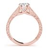 Image 2 : 1 ctw VS/SI Diamond Wedding Ring 18K Rose Gold - REF-270X2R - SKU:27811