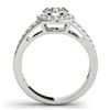 Image 2 : 1.60 ctw VS/SI Diamond Halo Ring 18K White Gold - REF-311M5F - SKU:26904