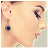Image 3 : 17.22 ctw Sapphire & Diamond Earrings 14K Rose Gold - REF-366X2R - SKU:43770