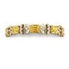 Image 1 : 35.21 ctw Canary Citrine & VS Diamond Bracelet 18K Yellow Gold - REF-400A2V - SKU:39404