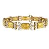Image 3 : 35.21 ctw Canary Citrine & VS Diamond Bracelet 18K Yellow Gold - REF-400A2V - SKU:39404