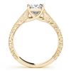 Image 2 : 1 ctw VS/SI Princess Diamond Ring 18K Yellow Gold - REF-314K9W - SKU:28127