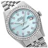 Image 1 : Rolex Men's Stainless Steel, QuickSet, Diamond Dial & Diamond Bezel - REF-521A2N