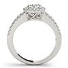 Image 2 : 1.25 ctw VS/SI Diamond Halo Ring 18K White Gold - REF-142M6F - SKU:26428