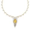 Image 1 : 23.02 ctw Canary Citrine & VS Diamond Necklace 18K Yellow Gold - REF-800W2H - SKU:39509