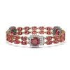 Image 2 : 37.37 ctw Tourmaline & Diamond Bracelet 14K Rose Gold - REF-625M5F - SKU:44871