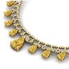 Image 2 : 55.49 ctw Canary Citrine & VS Diamond Necklace 18K Yellow Gold - REF-945W5H - SKU:38714