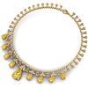 Image 3 : 55.49 ctw Canary Citrine & VS Diamond Necklace 18K Yellow Gold - REF-945W5H - SKU:38714