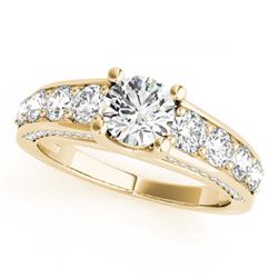 2.55 ctw VS/SI Diamond Ring 18K Yellow Gold - REF-358A2V - SKU:28139