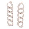 Image 2 : 5 ctw VS/SI Diamond Earrings 18K Rose Gold - REF-375X2R - SKU:40074