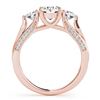 Image 2 : 1.75 ctw VS/SI Diamond 3 Stone Ring 18K Rose Gold - REF-320V5Y - SKU:27991