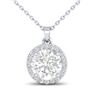 Image 2 : 1.75 ctw VS/SI Diamond Necklace 18K White Gold - REF-525M2F - SKU:21568