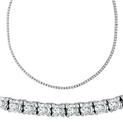 50 ctw SI Diamond Necklace 14K White Gold - REF-5863Y6X - SKU:13411