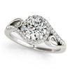 Image 1 : 1 ctw VS/SI Diamond Solitaire Halo Ring 18K White Gold - REF-146M4F - SKU:26852