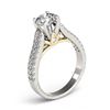 Image 3 : 1.61 ctw VS/SI Diamond Ring 18K White & Yellow Gold - REF-301H6M - SKU:28101